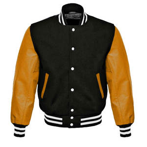 Produit le plus vendu Veste Versity en cuir Meilleures vestes Versity en cuir minces d'hiver Conception personnalisée Veste Versity en cuir - Product Image 3