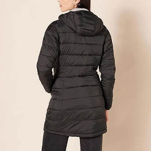 <b>Women</b> Lightweight Water-Resistant Packable Hooded Puffer Coat Warm Winter <b>Jacket</b> with Full <b>Zip</b> Front Adjustable Hood - Product Image 2