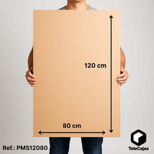 Cartón Corrugado Kraft de 120x80 cm, Ecológico y Duradero, Material para Manualidades con Revestimiento de Almidón de 80g, Embalado en Palés - Product Image 2