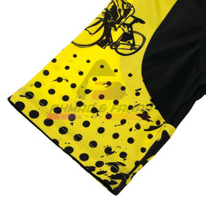 Ensemble Maillot et Short de Cyclisme Personnalisé Respirant pour Hommes – Vente en Gros Fabricant – Design Sur Mesure – 100% Polyester - Product Image 6
