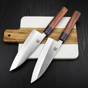 Cuchillo Deba Japonés de Acero al Carbono de Alta Calidad de 7 Pulgadas con Mango de Madera de Palisandro para Carne y Sushi - Product Image 6