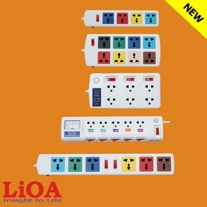 AOA ขยายซ็อกเก็ตแสดงสถานะ CB 15A ป้องกัน/250V/3300W 5OFSSA2.5-3ใช้ในอุตสาหกรรม GFCI สายดิน UK AU ปลั๊กโลหะ - Product Image 6