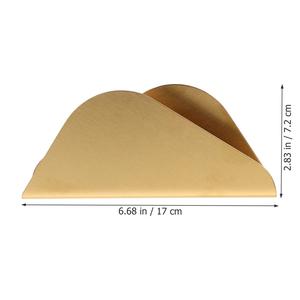 ที่ใส่กระดาษเช็ดปากแบบพรีเมียม ดีไซน์โค้งมน สวยงาม ผลิตจากทองเหลือง แข็งแรง ทนทาน เหมาะสำหรับใช้ในบาร์ ร้านอาหาร โรงแรม และบ้าน - Product Image 4