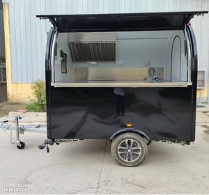 Used 2.8m Stainless Steel Mobile Food Kitchen Catering Trailer 3-Year Warranty Deep Fryer Flat-Top Grill Rust Resistant for Food - Product Image 6