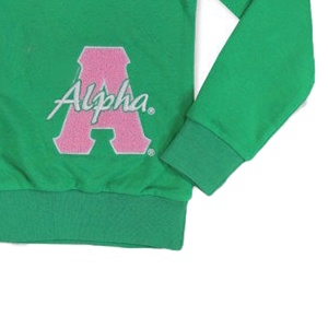 Sweat-shirt d'hiver homme en tissu polaire à capuche Logo brodé sur le devant Col Ras du cou doublé Polyester/Coton Sororité Coupe-vent - Product Image 6