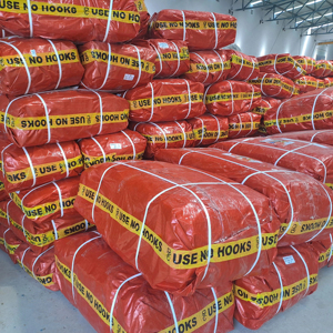 Bâche de Pe de couleur orange style simple, durable et imperméable, de qualité vierge - Product Image 1