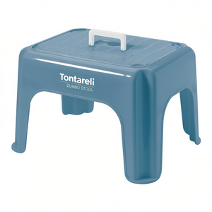 Tontarelli Stackable <b>Bathroom</b> <b>Stool</b> Handle DUMBO <b>STOOL</b> Blue 8101194704 39x24x30cm Shelves - Product Image 2