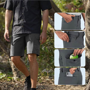 Oem Service Short de pêche d'été pour homme en nylon respirant avec planche solide à la taille élastique - Product Image 5