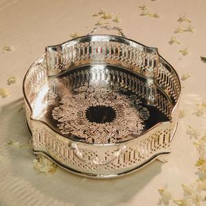 Plateau de service pour décoration d'événements, plateau décoratif de style européen, plateau de décoration d'intérieur vintage classique - Product Image 5