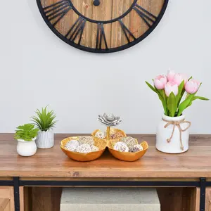 Premium Handmade Polished <b>Bowl</b> Modern Stylish Home Decor Designer <b>Metal</b> <b>Bowl</b> <b>Metal</b> Living Room Interiors safe plated wholesaler - Product Image 2