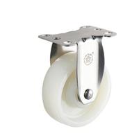 Roulettes en polypropylène robustes de 4, 5 et 6 pouces, type plaque/filetage, haute capacité de charge 300 kg, double roulement pivotant, garantie 12 mois