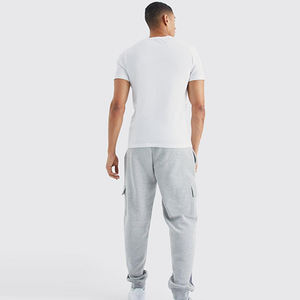 กางเกงวอร์มสำหรับผู้ชายกางเกงวิ่งผ้าคอตตอน/ผ้าฟลีซสองกระเป๋า - Product Image 5