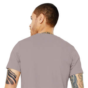 52% Airlume T-Shirt manches courtes unisexe CVC en coton peigné et anneau, 48% Poly 32 simple 4.2 oz rose gravier - Product Image 6