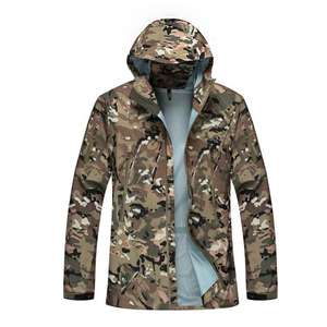 Vestes d'hiver imperméables et silencieuses pour hommes, à coque souple, camouflage de chasse et de pêche, coupe-vent respirantes, collection Vietnam Rain - Product Image 2