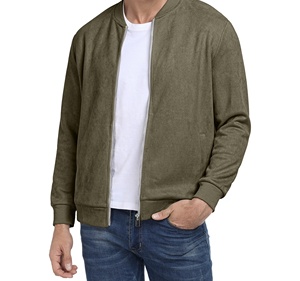 แจ็คเก็ตวาร์ซิตี้ผู้ชาย คอปกพับได้ กระเป๋าข้างติดกระดุม ผ้าฟลีซปักลายคุณภาพสูง ขายส่ง - Product Image 1