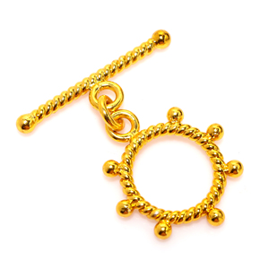 ตะขอ20X28MM บาหลีชุบเงินออกซิไดซ์ชุบเงินออกซิไดซ์ทองแดงชุบเงินสเตอร์ลิง18K ชุบทองอัญมณี B634ตะขอ - Product Image 1