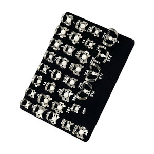 Nouvel ensemble de pinces à barrage dentaire manuel de qualité supérieure |   Kit de barrage en caoutchouc, cadre de démarrage |   Pince à épiler pour barrage en caoutchouc (ensemble de 33 pièces) - Product Image 5