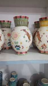 Jarrones de cerámica Art Deco hechos a mano hechos a medida para decoración del hogar arreglos florales centros de mesa elegantes para fines de reventa - Product Image 6