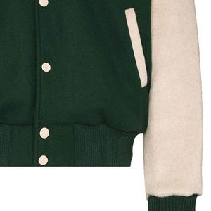 Logotipo personalizado de lana Chenille bordado de béisbol Letterman chaquetas hombres Vintage en blanco Universidad Varsity chaqueta chaquetas de los hombres - Product Image 6