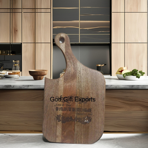 Juego de tabla de cortar de cocina de patrón personalizado a granel al por mayor bloques de corte de bambú natural sostenible juego de tabla de madera - Product Image 2