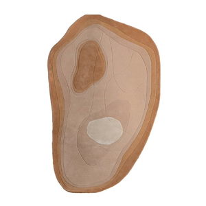 Tapis zen moderne fait à la main, laine de haute qualité, tufté à la main, poils longs, élégant tapis de salon - Product Image 2