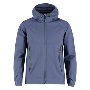 Veste softshell imperméable et coupe-vent pour hommes High Street Winter avec col à capuche Logo en toile sur le devant pour les activités de plein air - Product Image 1