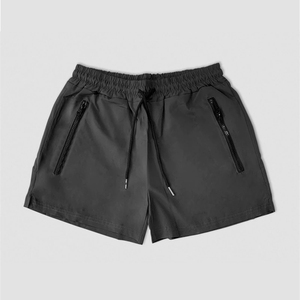 Pantalones cortos deportivos transpirables para hombre, pantalones cortos ajustados para correr, bolsillo con cremallera, gimnasio, Fitness, culturismo, entrenamiento, parte inferior, ropa deportiva para hombre, Verano - Product Image 6