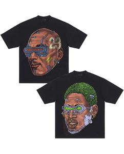 กราฟิกที่กําหนดเองพิมพ์Y2kแฟชั่นTเสื้อสําหรับชายขนาดบวกผู้ชายเสื้อยืดวินเทจกรดล้างผ้าฝ้าย100% ผู้ชายOversize Tเสื้อ - Product Image 2