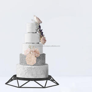 Soporte de pastel y postre de Metal de forma redonda de tendencia, hierro sólido grande de calidad Premium, Ideal para bodas, soporte de exhibición de pastel elegante - Product Image 3