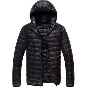 Veste d'hiver légère à capuche pour homme, ultra chaude, pliable, coupe-vent, vêtements d'extérieur, OEM/ODM - Product Image 1