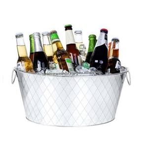 Nuevo Recipiente de Metal de Primera Calidad para Bebidas y Hielo con Asa para Bodas y Fiestas, Forma y Tamaño Personalizados de Rana Overseas Inc - Product Image 5