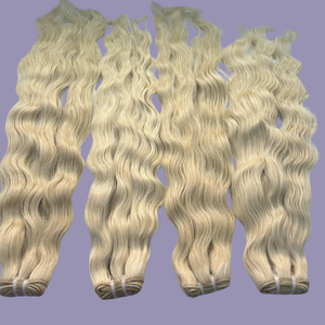 Extensiones de cabello crudo Remy indio virgen 100%, rizos ondulados de cuerpo marrón miel, trama de piel suave al por mayor - Product Image 4