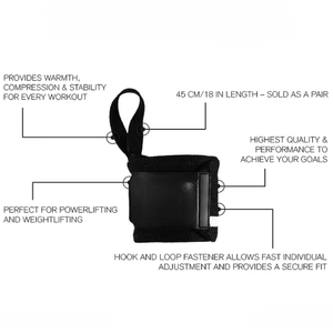 Muñequeras duraderas ajustables para levantamiento de pesas y soporte físico Correas elásticas transpirables - Product Image 3