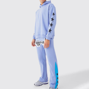 Ensembles de survêtements surdimensionnés pour hommes en coton imprimé à logo personnalisé - Product Image 1