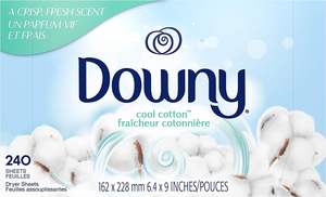 Toallitas para Secadora Downy Light Mega, Toallitas Suavizantes para Ropa, Aroma Brisa Marina, 180 Unidades - Product Image 2