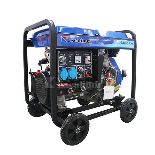 Soldagem manual poderosa do motor diesel de bateria 6kva 12v Backup para uso doméstico