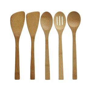 Juego de Utensilios de Cocina de Bambú Ecológico, Duradero, Resistente al Calor, Seguro para Utensilios de Cocina Antiadherentes, Ideal para Cocinar, Mezclar y Servir - Product Image 6