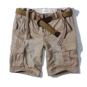 Shorts cargo en coton pour hommes, impression personnalisée de haute qualité, vente en gros, 6 poches, cordon de serrage, respirant, fabrication OEM - Product Image 5