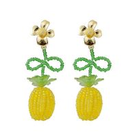 Boucles d'oreilles brodées en forme d'orange tendance 2026, nouvelles tendances de la mode, bijoux faits à la main avec des perles pour femmes et filles, exportateur d'Inde