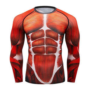 2025 nouveau Style hommes chemises de Compression imprimées entièrement sublimées en gros Logo personnalisé garde éruption pour les chemises de Compression pour hommes - Product Image 1