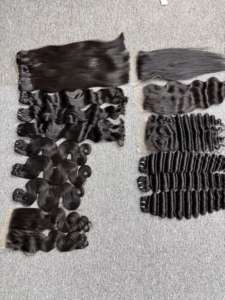 ผมดิบเป็นลอนคลื่นแบบหลวมสำหรับต่อผมมนุษย์สำหรับใยแบบอัจฉริยะผมดิบจากเวียดนาม100% โรงงานขายส่งราคาที่ดีที่สุด - Product Image 4