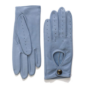 Gants de conduite unisexes en cuir de chèvre respirant, antidérapants, chauds, avec écran tactile, sangle de poignet réglable pour une utilisation quotidienne en ville - Product Image 2