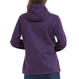 Conçu sur mesure pour femmes veste d'hiver légère à coquille souple respirant imperméable chaud vêtements d'aventure coupe-vent col à capuche - Product Image 2