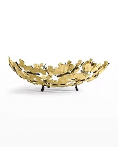 Beautiful Metal Decorative Bowl With Nature Inspired Leaf Shape For Modern Home And Tabletop Decoration - Product Image 3
