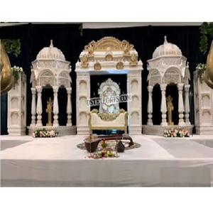 Magnífica decoración de escenario de boda de Malasia, gran evento de boda, escenario de fibra de Canadá, nuevo Manavarai Mandapam para boda del Sur - Product Image 1