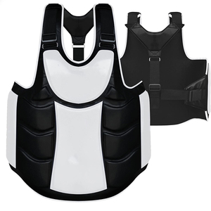 MUKKA SPORTS Protection Thoracique en Cuir Personnalisée pour Arts Martiaux Muay Thai Boxe MMA Entraînement - Protection Respirante de Haute Qualité - Product Image 3