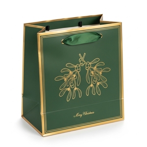 Sac cadeau élégant en papier d'art écologique pour l'emballage et la décoration de cadeaux de Noël recyclable et biodégradable - Product Image 1