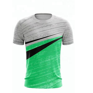 Camisetas ligeras de sublimación OEM con estampado completo de poliéster de secado rápido para hombres, mujeres, entrenamiento físico y ropa deportiva - Product Image 5