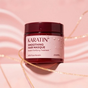Salon professionnel <span class=keywords><strong>masque</strong></span> lissant à la kératine 250ml 72H effet lissant Protection thermique huile d'argan caractéristique de réparation des cheveux - Product Image 1