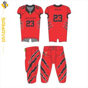 Juego de uniformes de fútbol americano impreso por sublimación para uso en equipos y clubes OEM disponible - Product Image 2